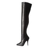 Negro Mate 13 cm SEDUCE-3010 Largas Botas Altas para Hombres