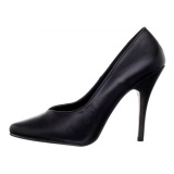 Negro Mate 13 cm SEDUCE-420V zapatos de saln puntiagudos