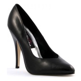 Negro Mate 13 cm SEDUCE-420V zapatos de saln puntiagudos