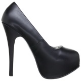 Negro Mate 14,5 cm Burlesque BORDELLO TEEZE-06 Plataforma Zapatos de Saln