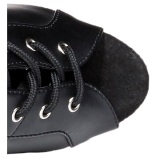 Negro Mate 15 cm DELIGHT-3025 Botas Altas Plataforma