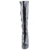 Negro Mate 15 cm DOMINA-2000 Botas de mujer para Hombres