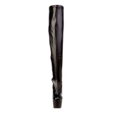 Negro Mate 18 cm ADORE-3000 over knee botas altas con tacn