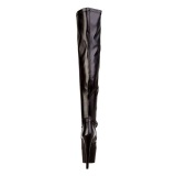 Negro Mate 18 cm ADORE-3000 over knee botas altas con tacn