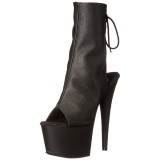 Negro Mate 18 cm Pleaser ADORE-1018 Plataforma Botines Altos