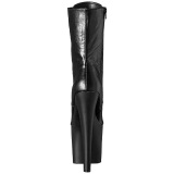 Negro Mate 18 cm XTREME-1020 botines con suela plataforma de mujer