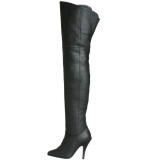 Negro Piel 10,5 cm LEGEND-8868 Botas altas hasta los muslos piel