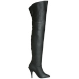 Negro Piel 10,5 cm LEGEND-8868 Botas altas hasta los muslos piel