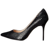 Negro Piel 10 cm CLASSIQUE-20SP Stiletto Zapatos Tacn de Aguja