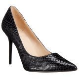 Negro Piel 10 cm CLASSIQUE-20SP Stiletto Zapatos Tacn de Aguja