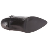 Negro Polipiel 10,5 cm VANITY-1020 Planos Botines Altos Mujer