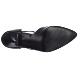 Negro Polipiel 10,5 cm VANITY-415 Zapatos de Saln para Hombres