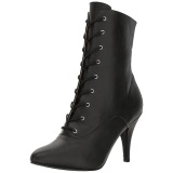 Negro Polipiel 10 cm DREAM-1020 botines tallas grandes