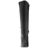 Negro Polipiel 10 cm DREAM-2030 botas tallas grandes