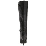 Negro Polipiel 10 cm DREAM-2030 botas tallas grandes