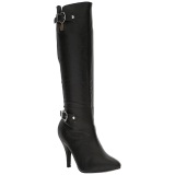 Negro Polipiel 10 cm DREAM-2030 botas tallas grandes