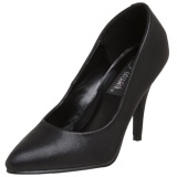 Negro Polipiel 10 cm VANITY-420 Zapatos de Saln para Hombres