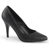 Negro Polipiel 10 cm VANITY-420 zapatos de saln puntiagudos