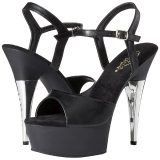 Negro Polipiel 15 cm CAPTIVA-609 Plataforma Tacones de Aguja