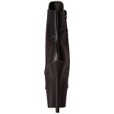 Negro Polipiel 18 cm ADORE-1021 botines con suela plataforma mujer