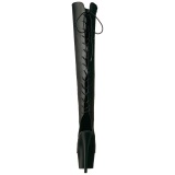 Negro Polipiel 18 cm ADORE-3019 Botas de mujer hasta la rodilla