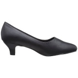 Negro Polipiel 5 cm FAB-420W Zapatos de Saln para Hombres