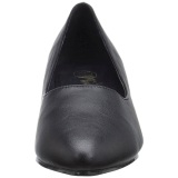 Negro Polipiel 5 cm FAB-420W Zapatos de Saln para Hombres