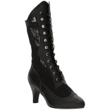 Negro Polipiel 7,5 cm DIVINE-1050 botines tallas grandes