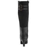 Negro Polipiel 7,5 cm DIVINE-2018 botas tallas grandes