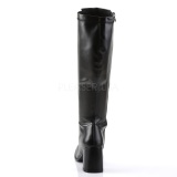 Negro Polipiel 7,5 cm GOGO-300WC botas de mujer de caa ancha