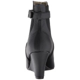 Negro Polipiel 7,5 cm KIMBERLY-102 botines tallas grandes