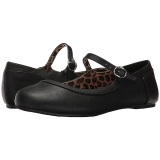 Negro Polipiel ANNA-02 zapatos de bailarinas tallas grandes