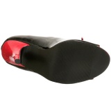 Negro Rojo 12,5 cm SEDUCE-216 Zapatos de tacn altos mujer