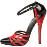 Negro Rojo 15 cm DOMINA-412 Zapatos de tacn altos mujer