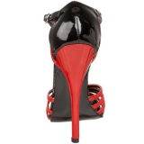 Negro Rojo 15 cm DOMINA-412 Zapatos de tacn altos mujer