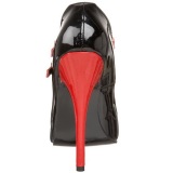 Negro Rojo 15 cm DOMINA-442 Zapatos de tacn altos mujer