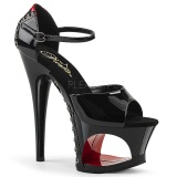 Negro Rojo 18 cm MOON-760FH Corse Zapatos Tacn Aguja