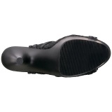 Negro Tela de Encaje 18 cm ADORE-796LC Botines de Cordones Altos Mujer