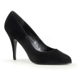 Negro Terciopelo 10 cm VANITY-420 Zapatos de Saln para Hombres