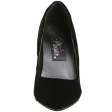 Negro Terciopelo 10 cm VANITY-420 Zapatos de Saln para Hombres