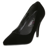 Negro Terciopelo 10 cm VANITY-420 zapatos de saln puntiagudos