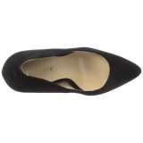 Negro Terciopelo 13 cm AMUSE-20 zapatos tacn de aguja puntiagudos