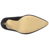 Negro Terciopelo 13 cm AMUSE-20 zapatos tacn de aguja puntiagudos