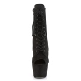 Negro Terciopelo 18 cm ADORE-1021FS botines de pole dance