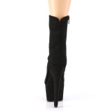 Negro Terciopelo 18 cm ADORE-1042 botines de pole dance