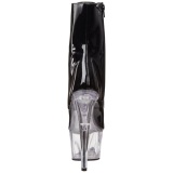 Negro Transparente 18 cm ADORE-1021 botines con suela plataforma mujer