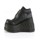 Negro Vegan 12 cm STOMP-15 lolita botines cua alta plataforma