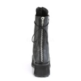 Negro Vegano 7 cm GRAVEDIGGER-14 botas demoniacult - botas plataforma unisex