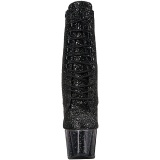 Negro brillo 18 cm ADORE-1020G botines con suela plataforma mujer