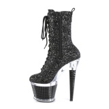 Negro glitter 20 cm SPECTATOR-1040G exotic botines de pole dance